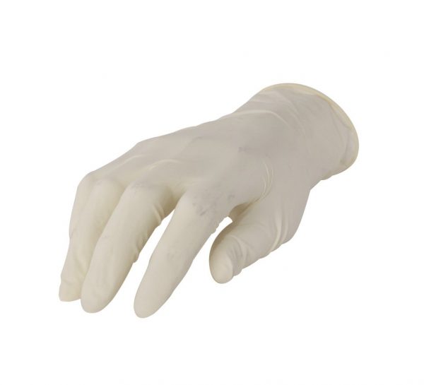 Latex gloves powder free XL large medium and small