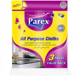 Parex All Purpose Cloths 3 Pieces Value Pack 38cm x 36cm Regular