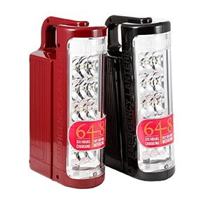 Sanford 2 in 1 Combo 15 Pieces Rechargeable LED Emergency Lantern, Black SF5833ELC BS