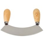 8″ Single Blade Mezzaluna with Wood Handle