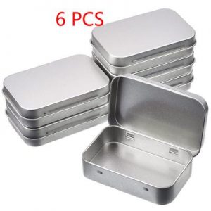 Aluminium Square Container Large – 6Pcs Pack