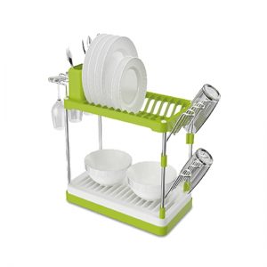 Home Way 2 Tier Dish Rack With Tray Hw-1177n Item Home Way 2 Tier Dish Rack With Tray Hw-1177n Description The deluxe dish rack has been streamlined to fit perfectly on the kitchen counter or in the sink. It helps you organise the kitchen essential neatly. Made of durable material, it is long lasting too.