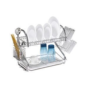 Homeway 3 Tier Wall Hanging Dish Rack with Tray HW1176N