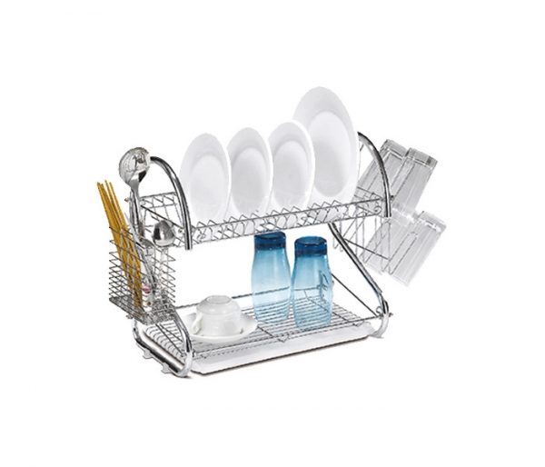 Homeway 3 Tier Wall Hanging Dish Rack with Tray HW1176N