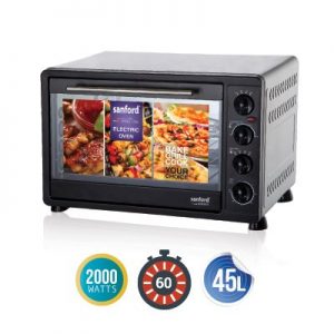Sanford 2000W Electric Oven - 45 Litre, Black SF5620EO BS