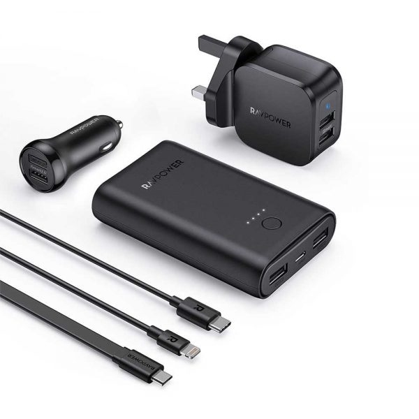 RAVPower 6 in 1 Prime Power Bank Combo - Black