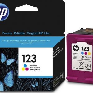 HP Ink Cartridge 123 Tri-Color Brand: HP Product Type: Cartridge Model & Part Name: 123 Ink Color: Tri-Color QAR 55.00