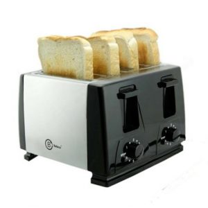 Toaster 4 Slice toaster steeliness steel housing black toaster - BT-410